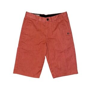 Boys Orange Volcom Shorts